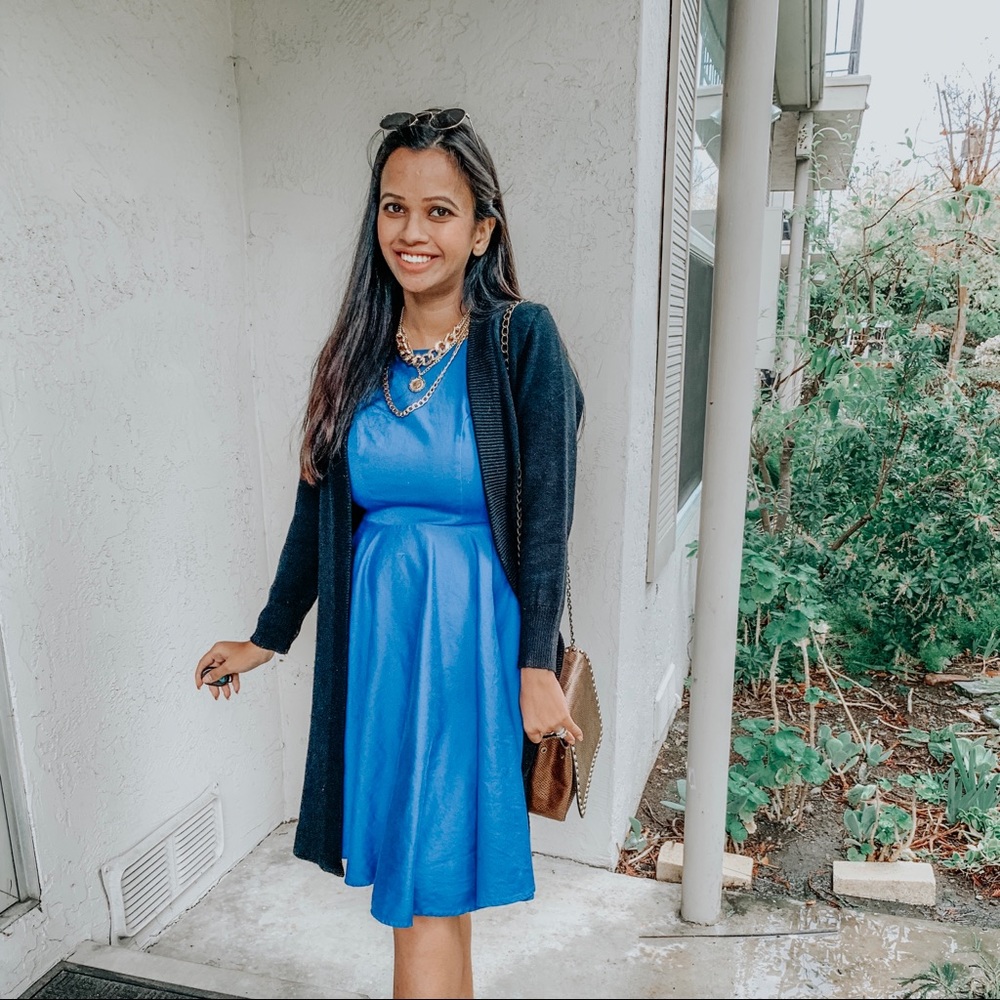 Blue Tea Dress